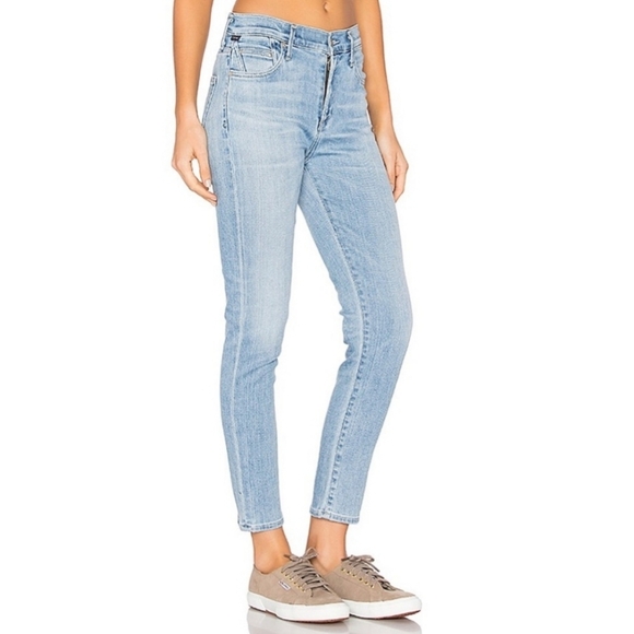 Citizens of Humanity Rocket Crop High Rise Skinny Jean Sculpt Oracle Light Wash - Picture 5 of 10